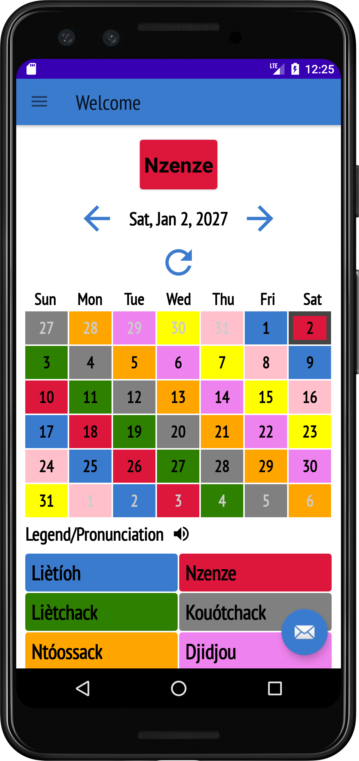 Calendrier Batoufam home